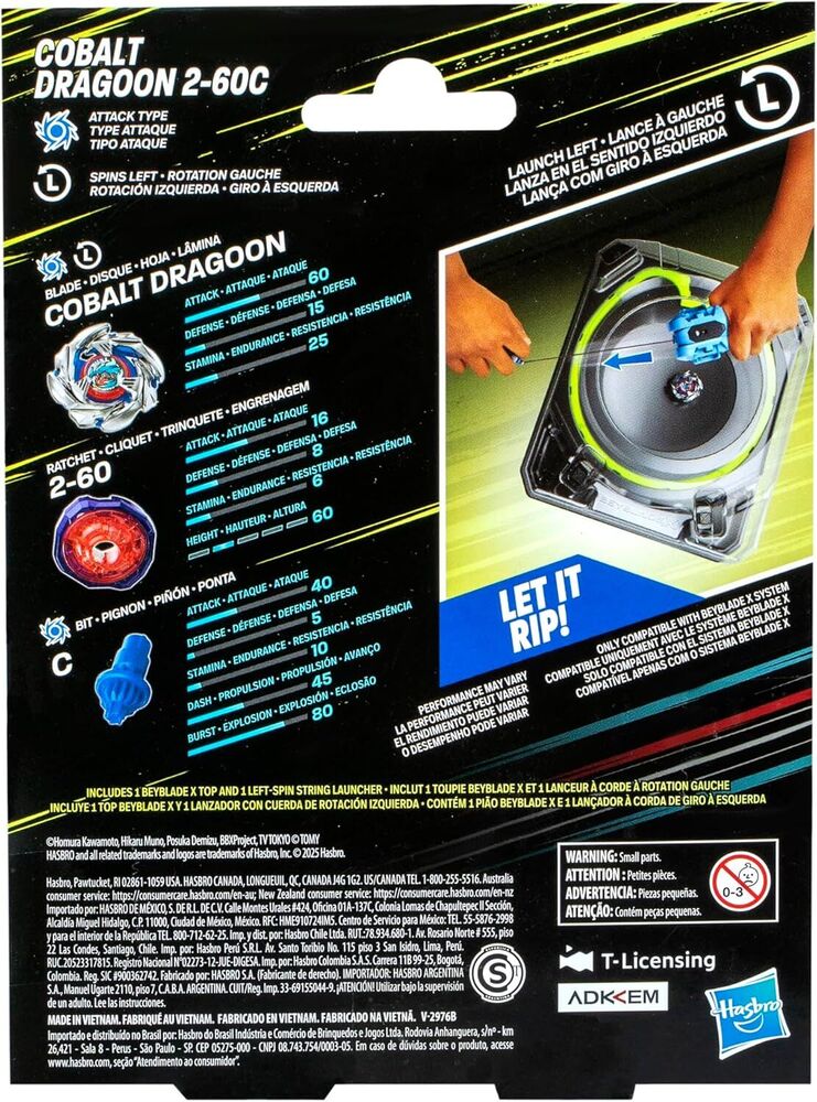 Beyblade X Deluxe Launcher Dragoon 2-60C