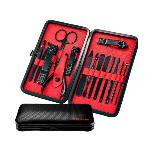Stainless Steel Manicure Set Display - 12pcs