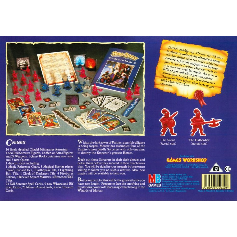 Heroquest Wizards Of Morcar - Board Game