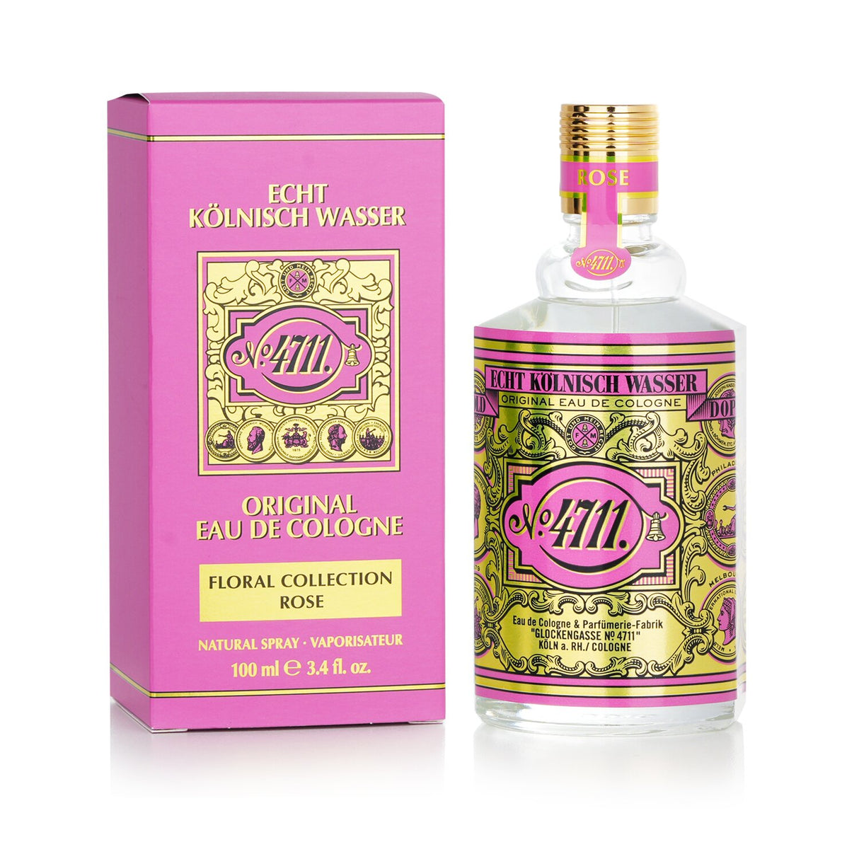 4711 Rose Eau De Cologne Spray 100ml/3.4oz
