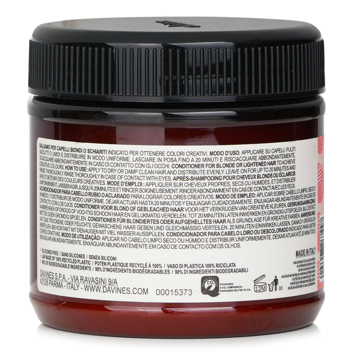 Davines Alchemic Creative Conditioner - # Coral (For Blonde and Lightened Hair)
