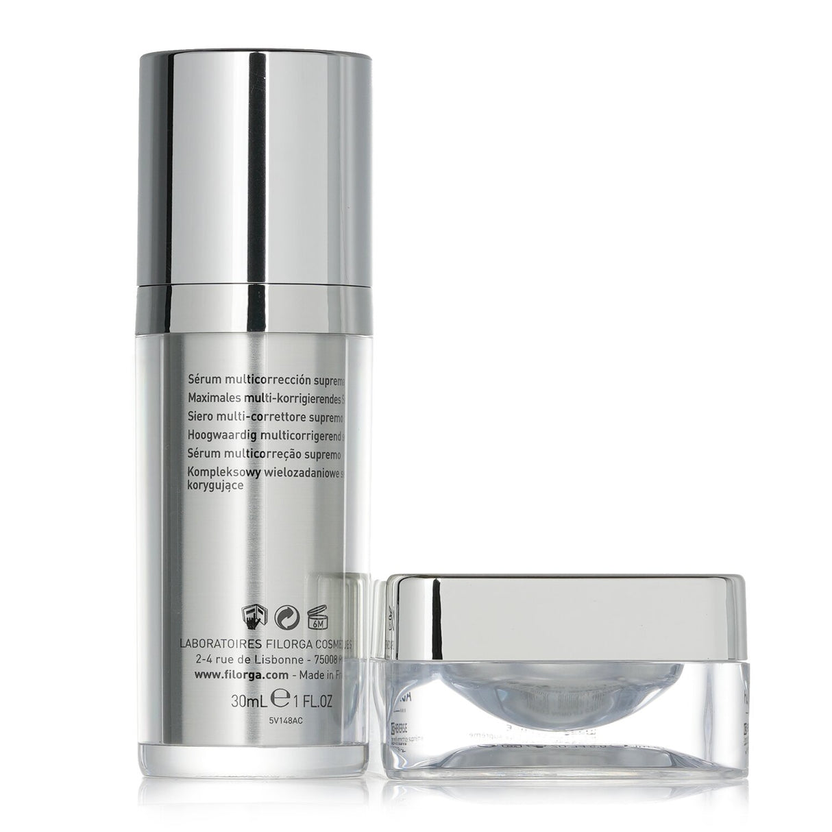 Filorga Supreme Skin Quality Set with NCEF-Intensive Serum and NCEF-Reverse Cream for youthful, radiant skin.