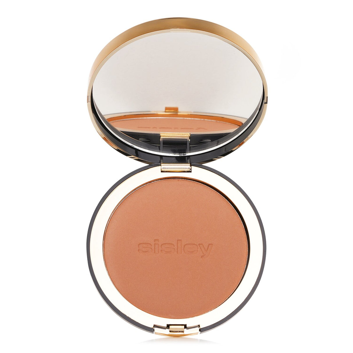 Sisley Phyto Poudre Compacte #4 Bronze pressed powder with creamy texture for a flawless, radiant finish and skin hydration.