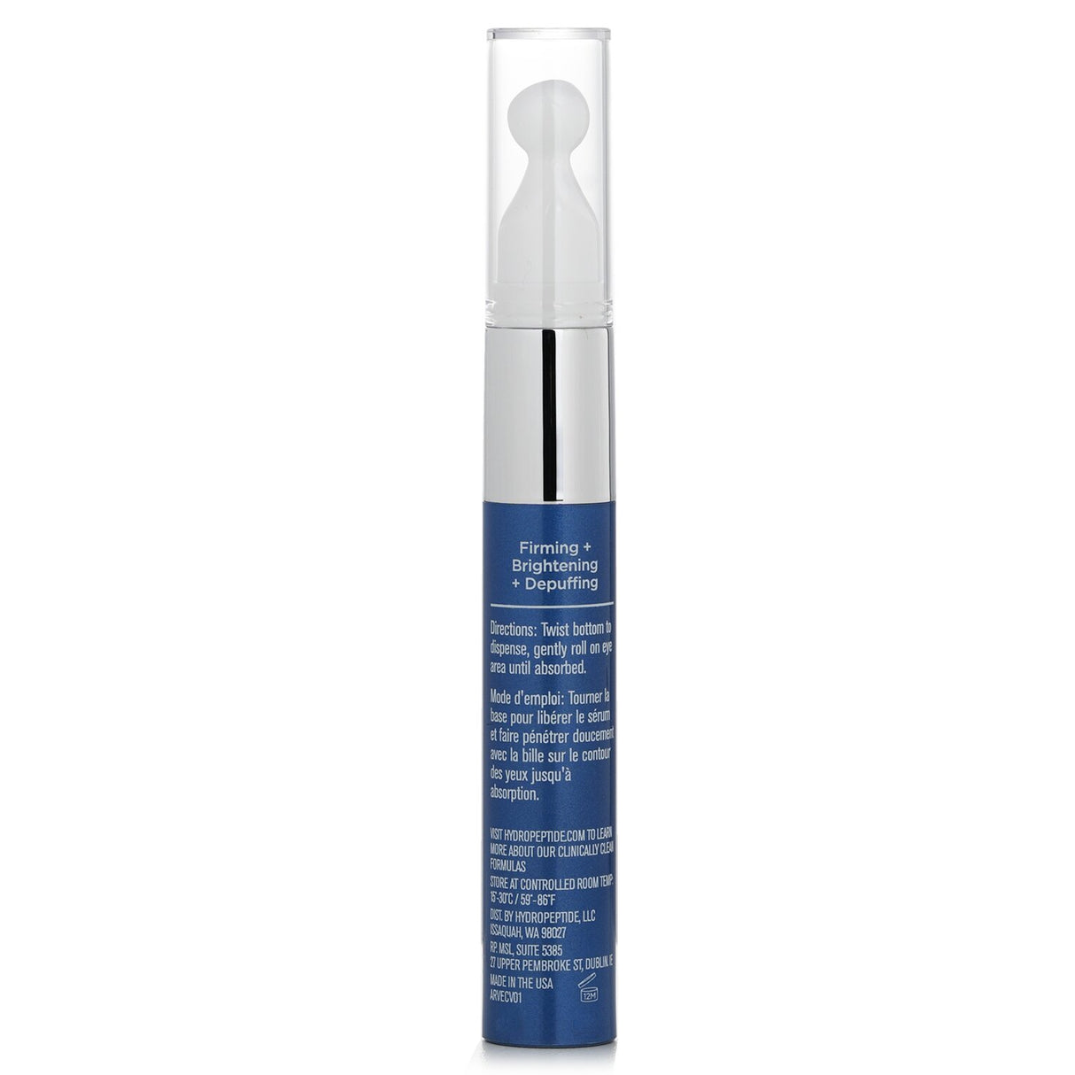HydroPeptide Vital Eyes Serum in 10ml, revitalizing eye treatment to reduce puffiness, fine lines, and brighten dark circles.