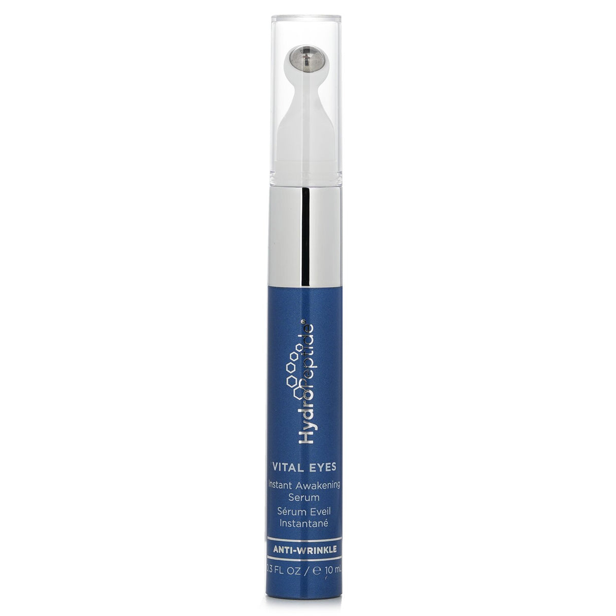 HydroPeptide Vital Eyes Serum in 10ml, a revitalizing eye treatment with cooling rollerball for reducing puffiness and fine lines.
