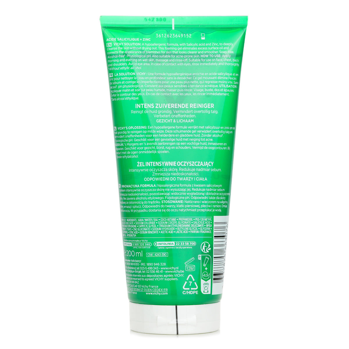 Vichy Normaderm Intensive Purifying Cleanser 200ml/6.76oz