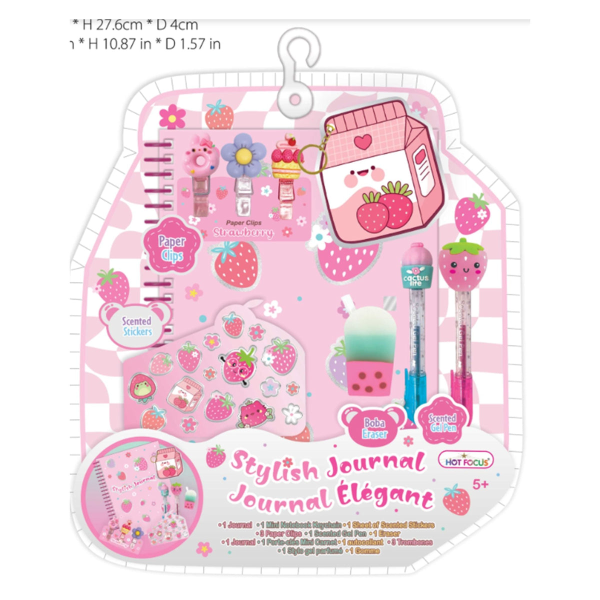 Kids Journal & Stationery Set - Strawberry