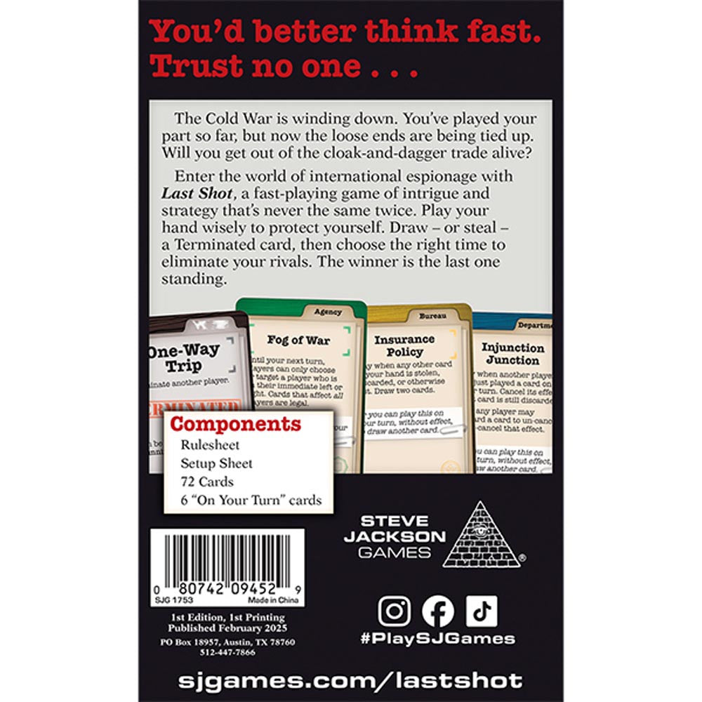 Last Shot - Card Game