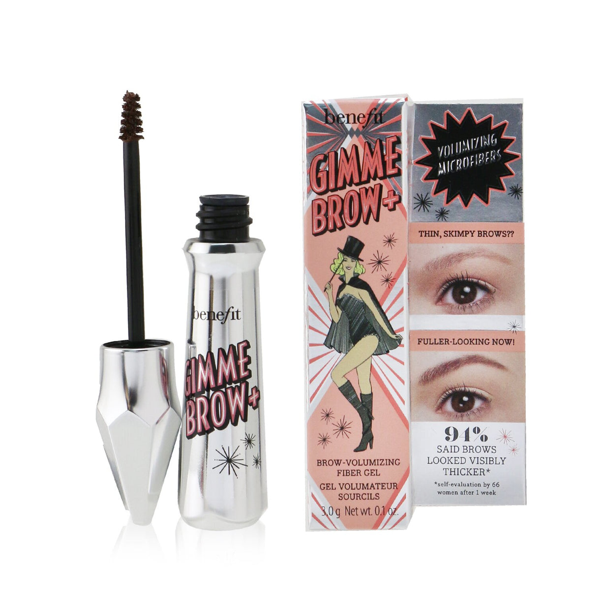 Benefit - Gimme Brow+ Volumizing Fiber Gel - #3.5 (Warm Auburn Brown) - 3g/0.1o