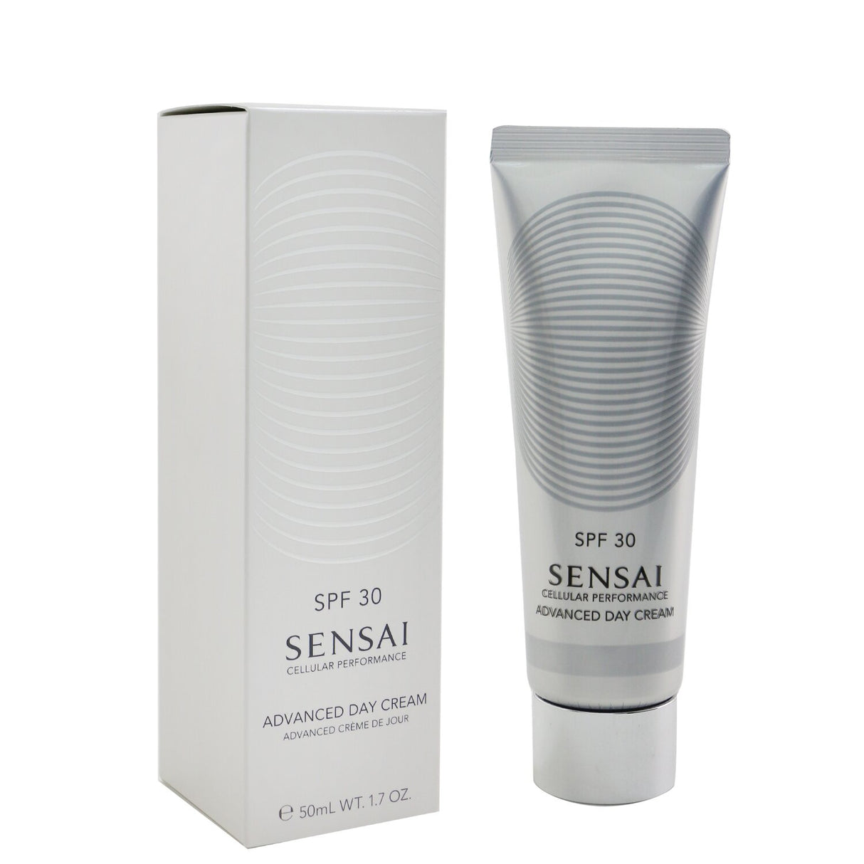 Kanebo Sensai Cellular Performance Advanced Day Cream SPF 30, a lightweight moisturizer that hydrates and protects skin with silk extract.
