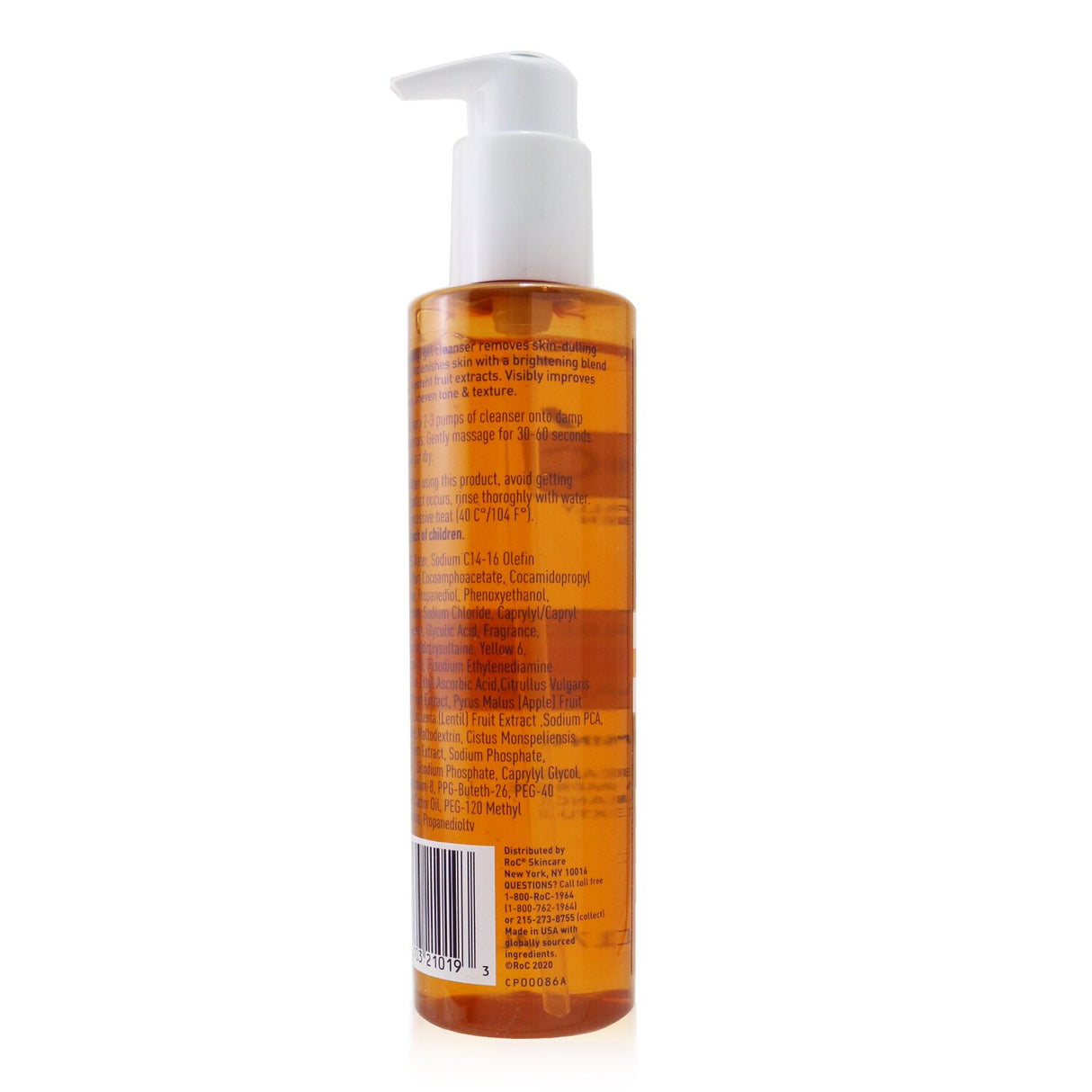 ROC Multi Correxion Revive + Glow Gel Cleanser in 177ml with a refreshing citrus scent for radiant, healthy-looking skin.
