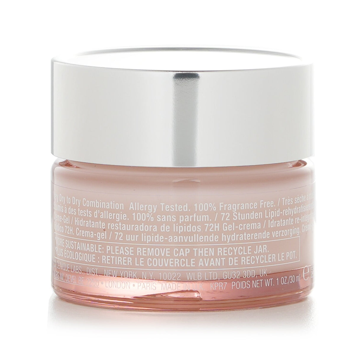 Hydrating Clinique Moisture Surge Intense cream for very dry skin, enriched with aloe, caffeine, and soothing Cica.