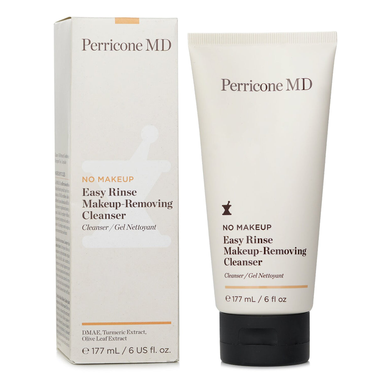 Perricone MD No Makeup Easy Rinse Cleanser, a gentle gel that removes makeup, hydrates, and promotes youthful skin.