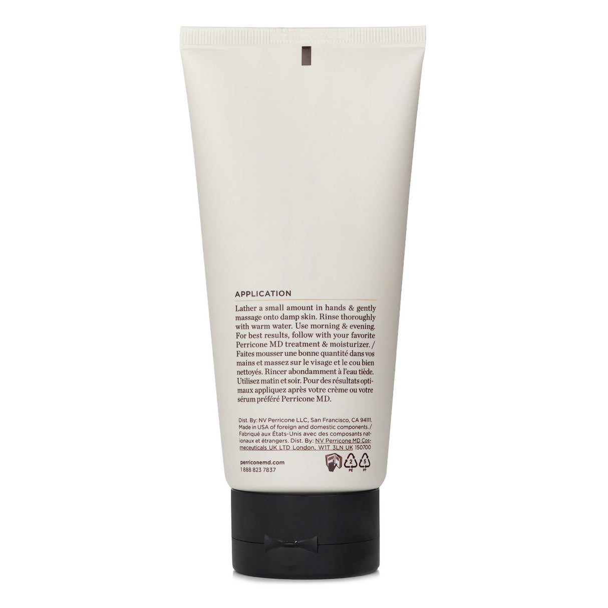 Perricone MD No Makeup Cleanser, a gentle gel that removes makeup, hydrates skin, and promotes a youthful glow.