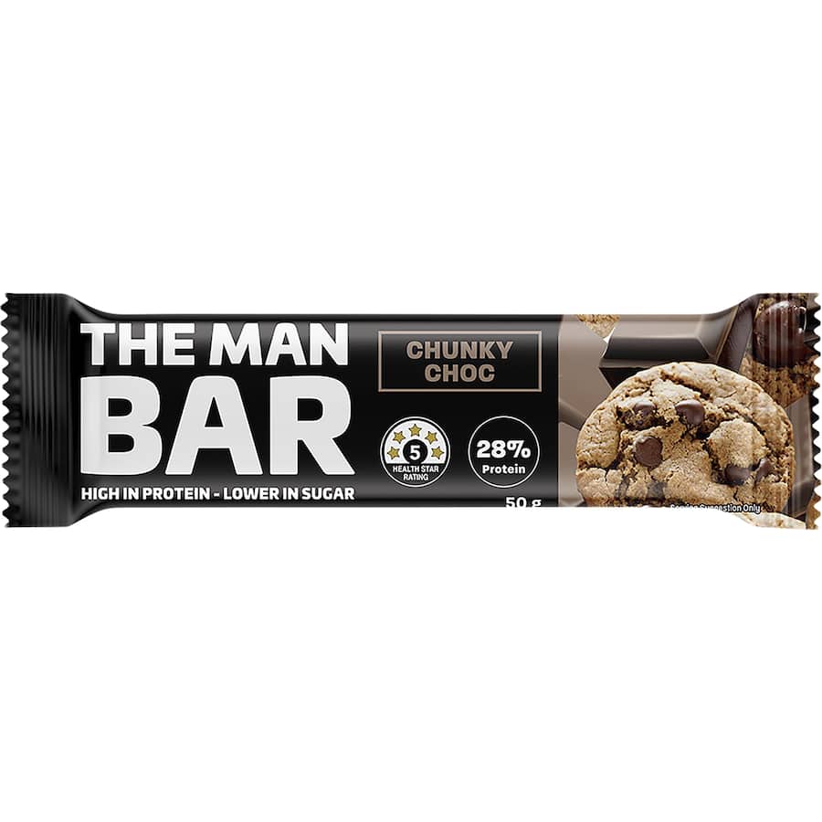 The Man Bar Protein Bar Chunky Choc 50g