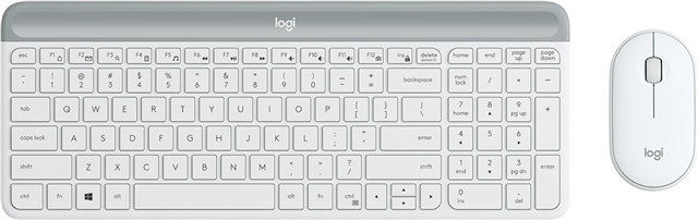 Logitech MK470 Slim W/L Desktop Kit - White