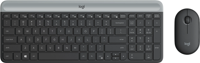Logitech MK470 Slim Wireless Desktop Kit Black