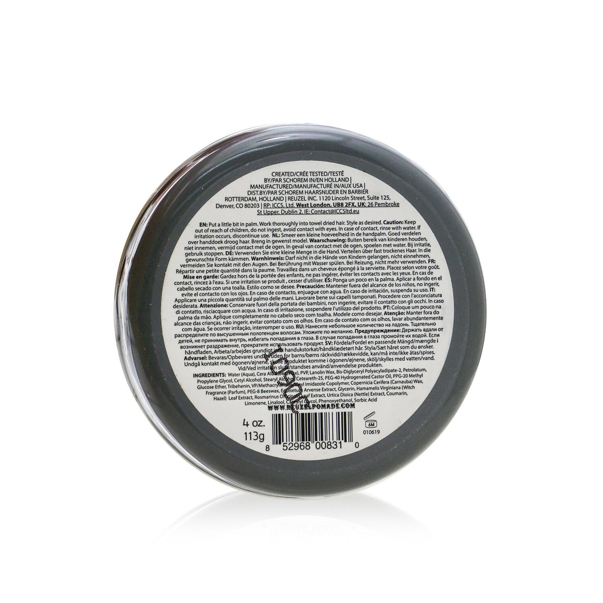 Reuzel - Extreme Hold Matte Pomade (Extreme Hold, No Shine, Water Soluble) - 11
