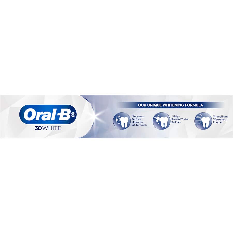 Oral B 3d White Toothpaste Strengthens Enamel 190g