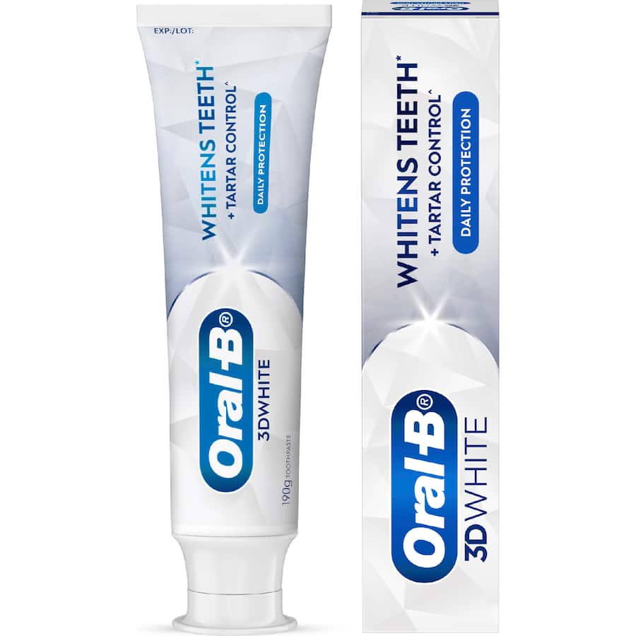 Oral B 3d White Toothpaste Strengthens Enamel 190g