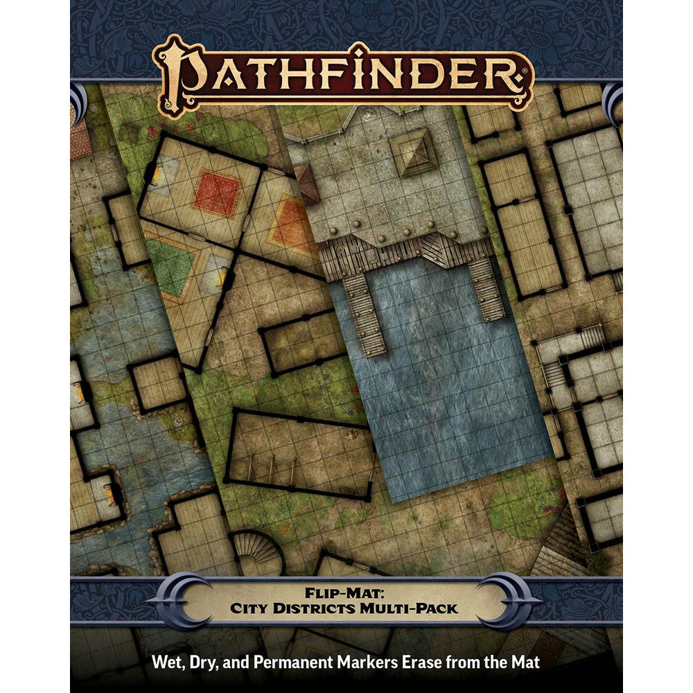 Pathfinder Accessories: Flip-Mat: City Districts Multi-Pack
