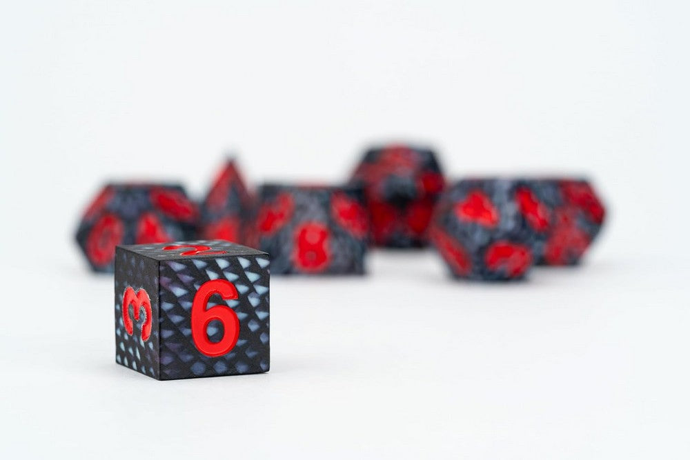 Fanroll: Dragon Storm Silicone Dice Set: Black Dragon Scales