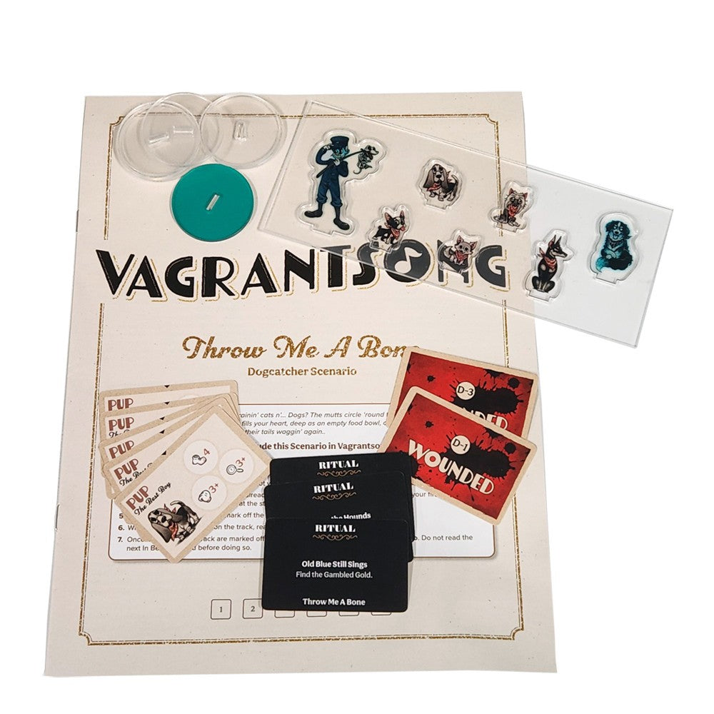 Wyrd Games: Board Games: Vagrantsong: Throw Me A Bone (Dogcatcher Scenario)