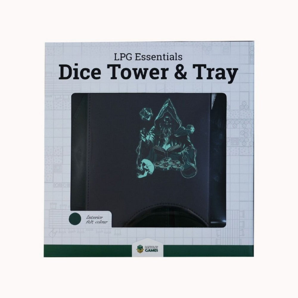 LPG Essentials Dice Tower and Mat Cobalt / Pale Cyan - Gaming Accessory