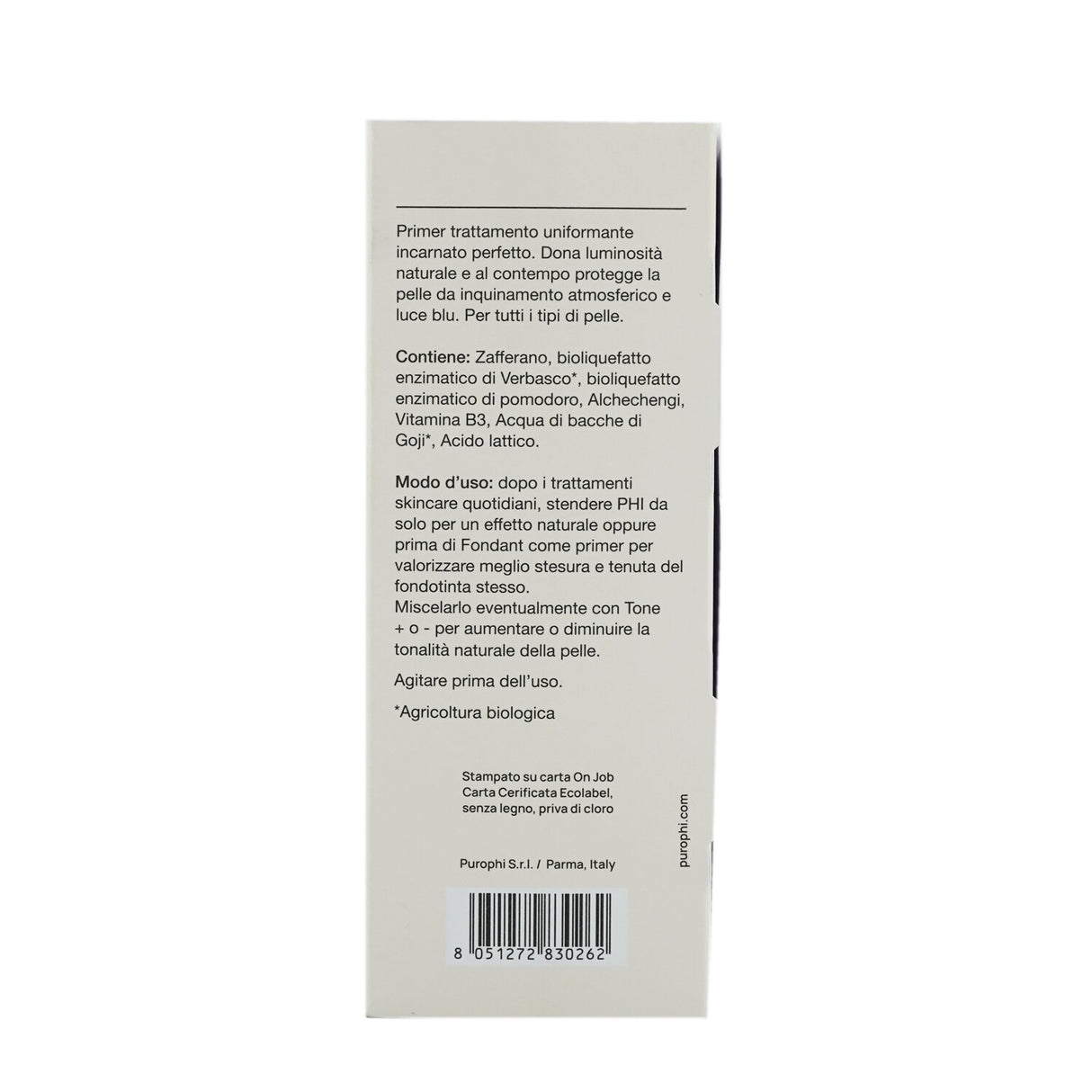 Vegan primer for all skin types, enhances makeup, protects against blue light, and delivers a natural glowing finish.