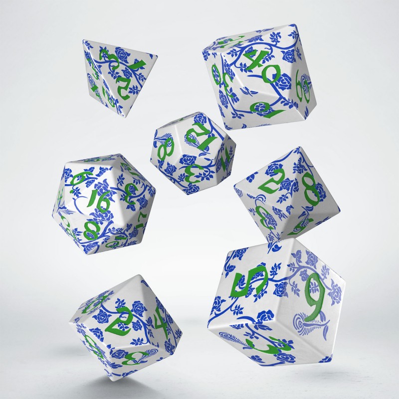 Q Workshop - Full Art - Porcelain - Dice Set 7