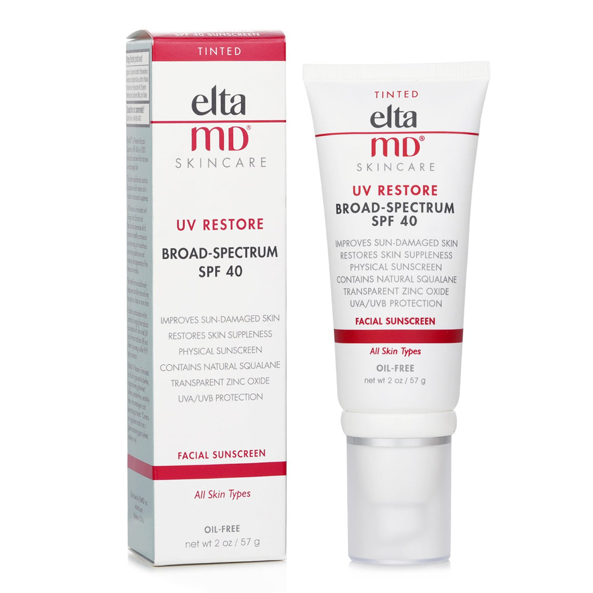 EltaMD UV Restore Physical Facial Sunscreen SPF 40 - Tinted 48g/1.7oz