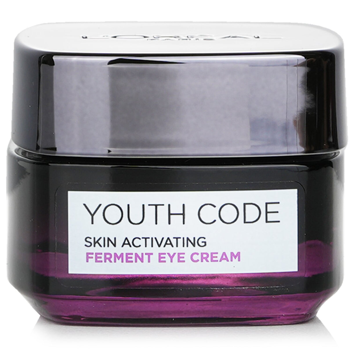 L'Oreal Youth Code Eye Cream in 15ml, enriched with Ferment Essence and Caffeine for revitalizing and brightening the eye area.