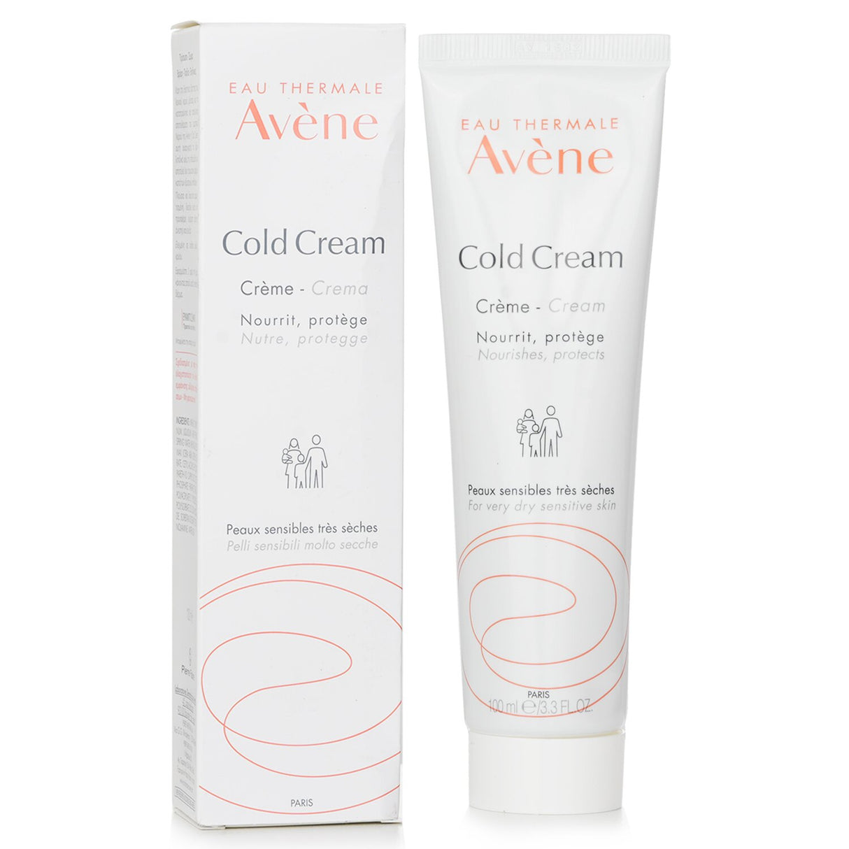 Avene - Cold Cream - For Very Dry Sensitive Skin - 100ml/3.3oz
