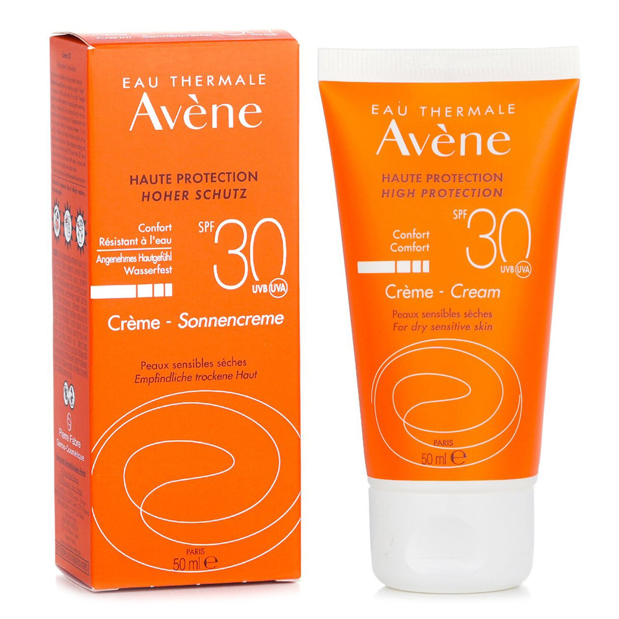 Avene - High Protection Comfort Cream SPF 30 - For Dry Sensitive Skin - 50ml/1.