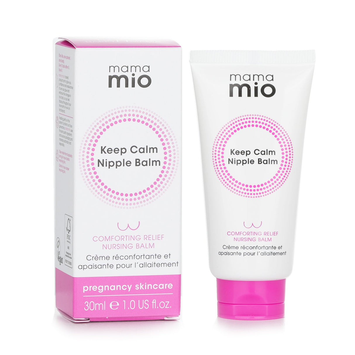 Mama Mio Keep Calm Nipple Balm in a 30ml tube, soothing relief for sore nipples with natural ingredients for nursing mothers.