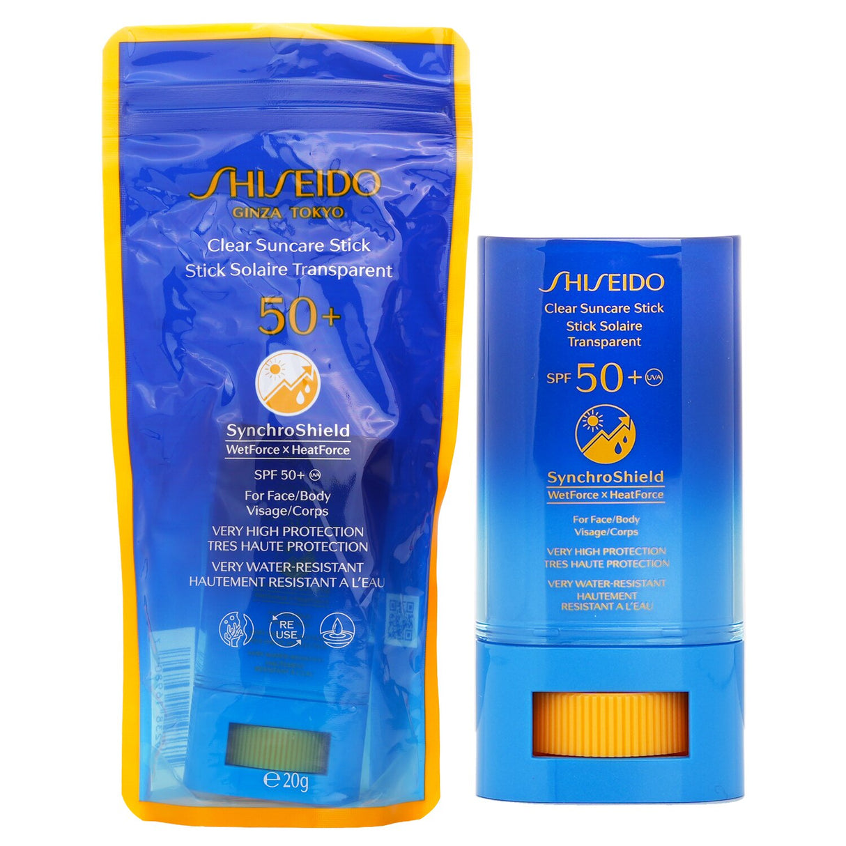Shiseido Clear Suncare Stick SPF 50+ UVA - For Face/Body (Very High Protection &