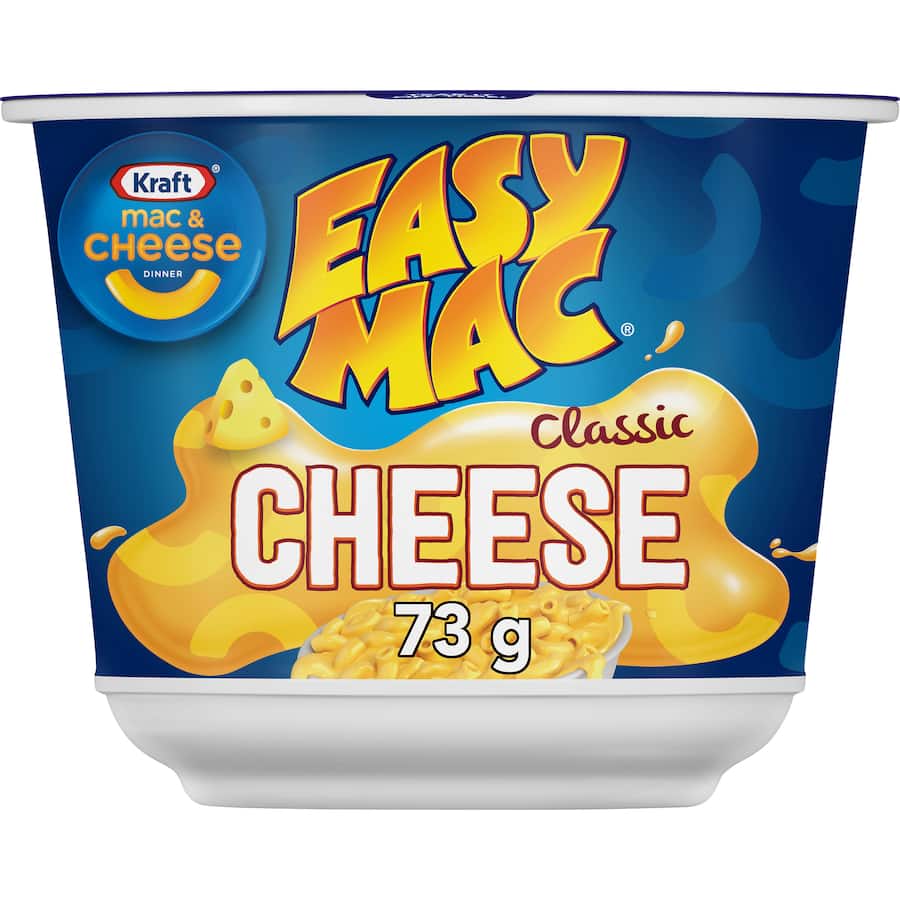 Kraft Easy Mac Pasta Meal Macaroni Cheese Bowl Cup 73g