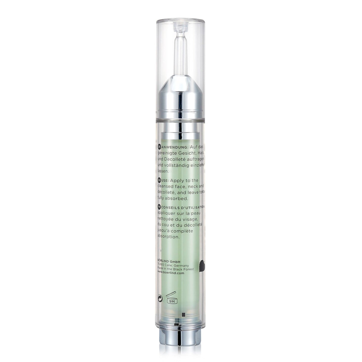Soothing facial concentrate for sensitive skin with balloon vine extract, blackcurrant seed oil, and licorice root.