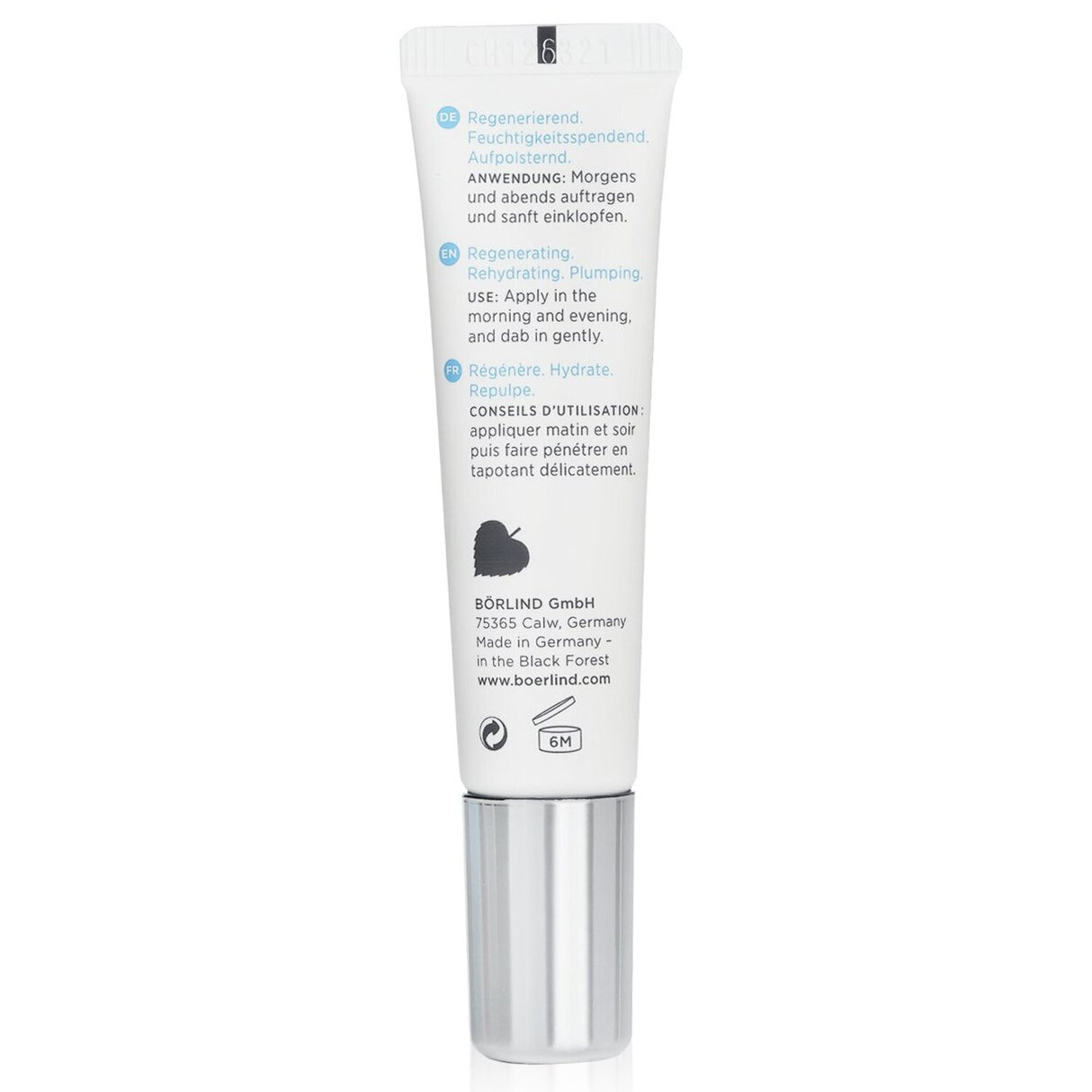 Hydrating eye cream with Hyaluronic Acid, reducing puffiness and wrinkles for a revitalized, youthful appearance.