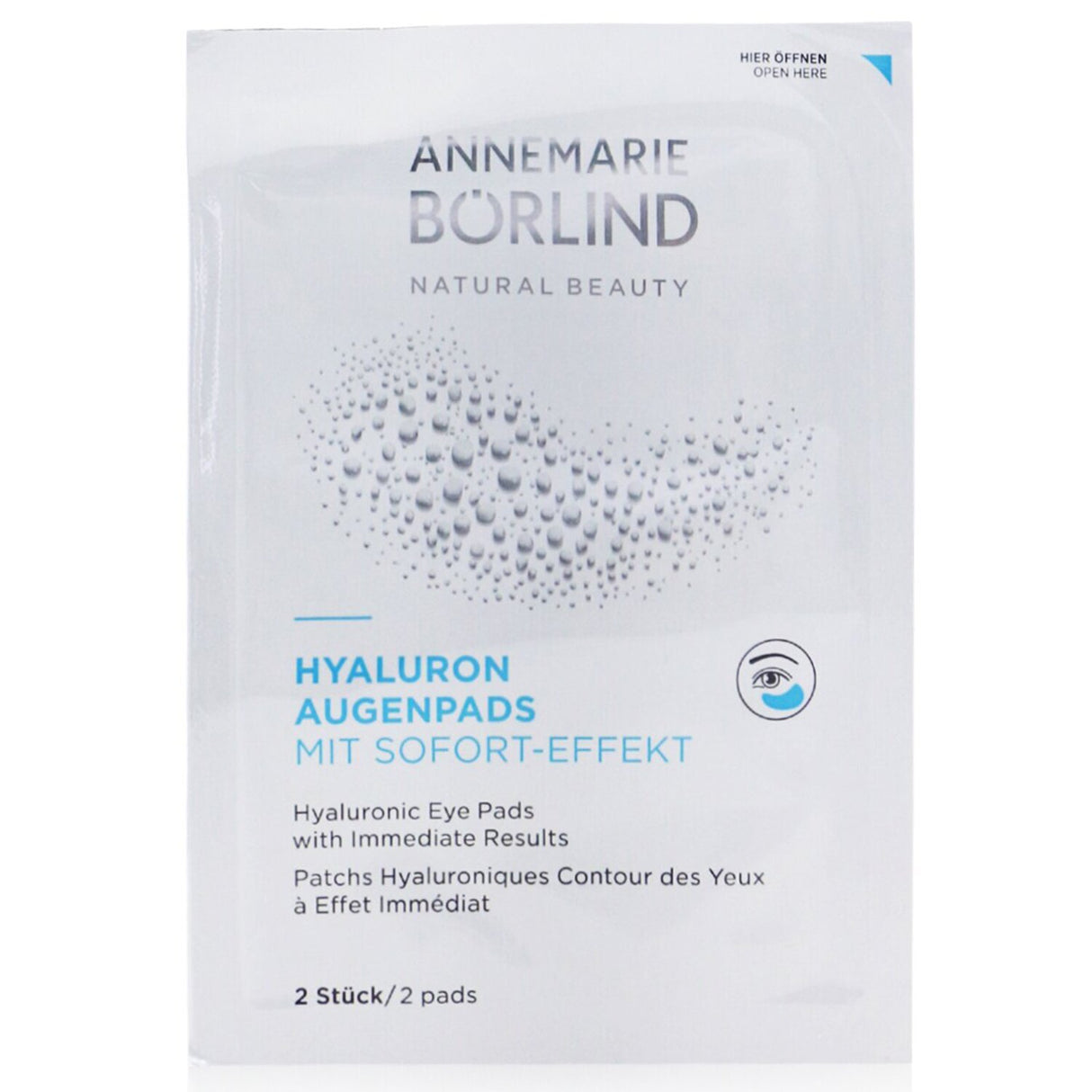 Annemarie Borlind - Hyaluronic Eye Pads with Immediate Results - 6x2pads
