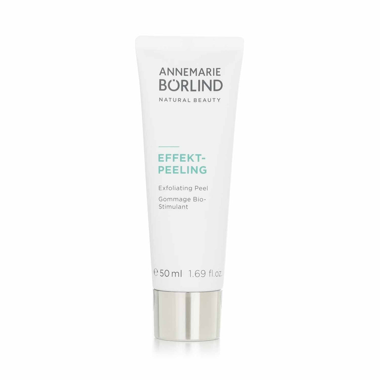 Annemarie Borlind Exfoliating Peel, a vegan facial cream with jojoba beads for radiant, smooth skin, 50ml size.