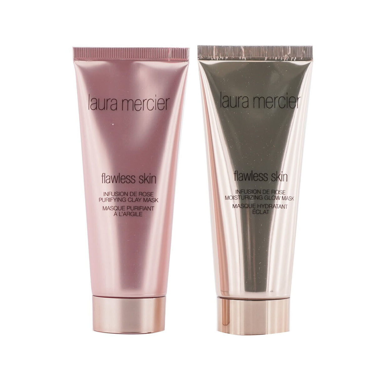 Laura Mercier Infusion De Rose Mask Duet Set featuring moisturizing and purifying masks for healthy, radiant skin.