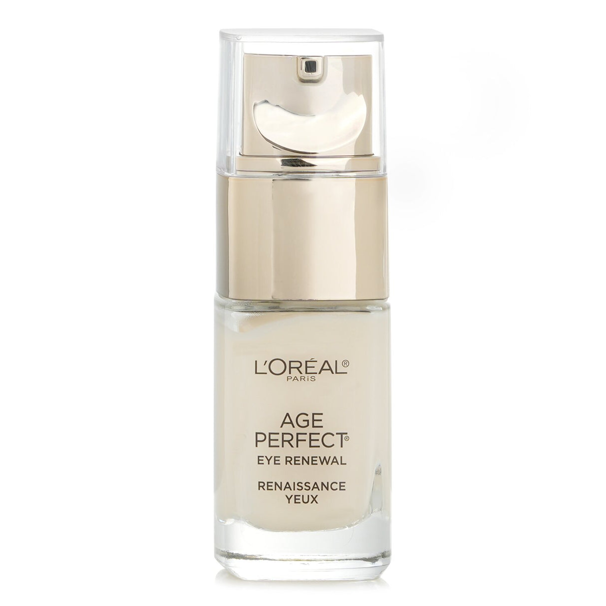 L'Oreal Age Perfect Eye Renewal treatment for mature skin, reducing dark circles and puffiness in a 15ml bottle.