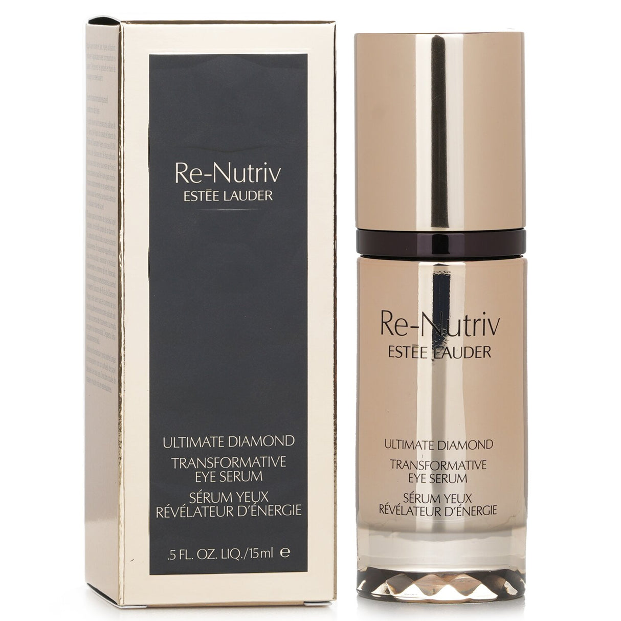 Estee Lauder Re-Nutriv Ultimate Diamond Eye Serum, 15ml, transforms the eye area with hydration and anti-aging benefits.