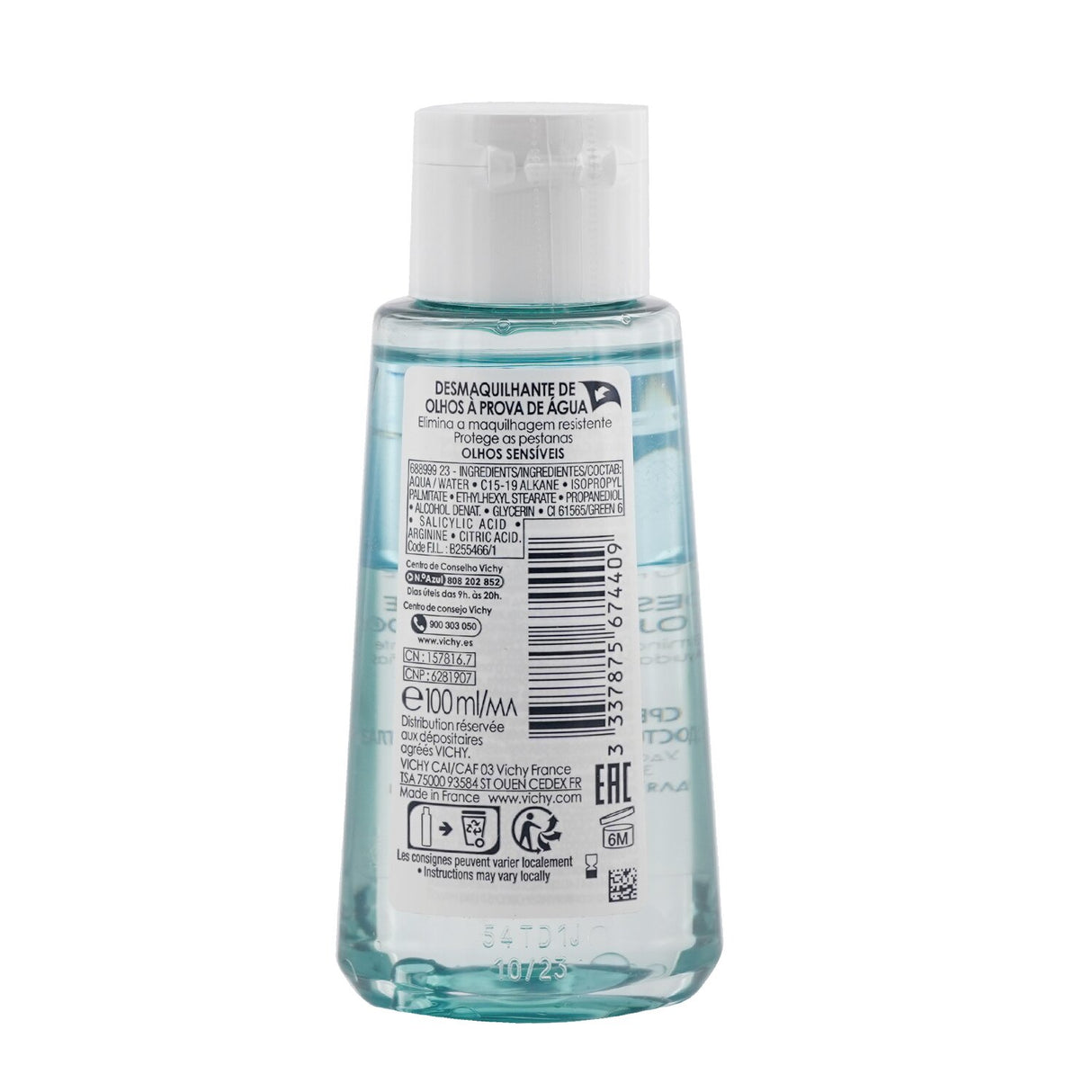 Vichy - Purete Thermale Biphase Waterproof Eye Makeup Remover - 100ml/3.38oz