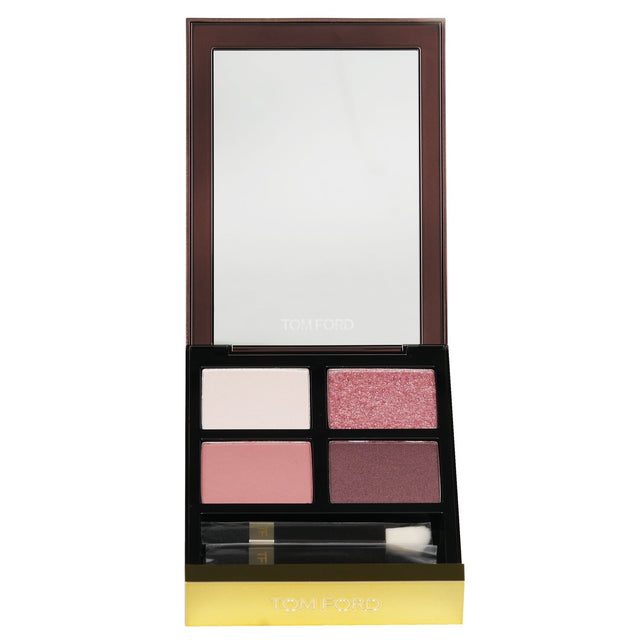 Tom Ford Eye Color Quad #30 Insolent Rose features four opulent shades in a chic mirrored compact for versatile eye looks.