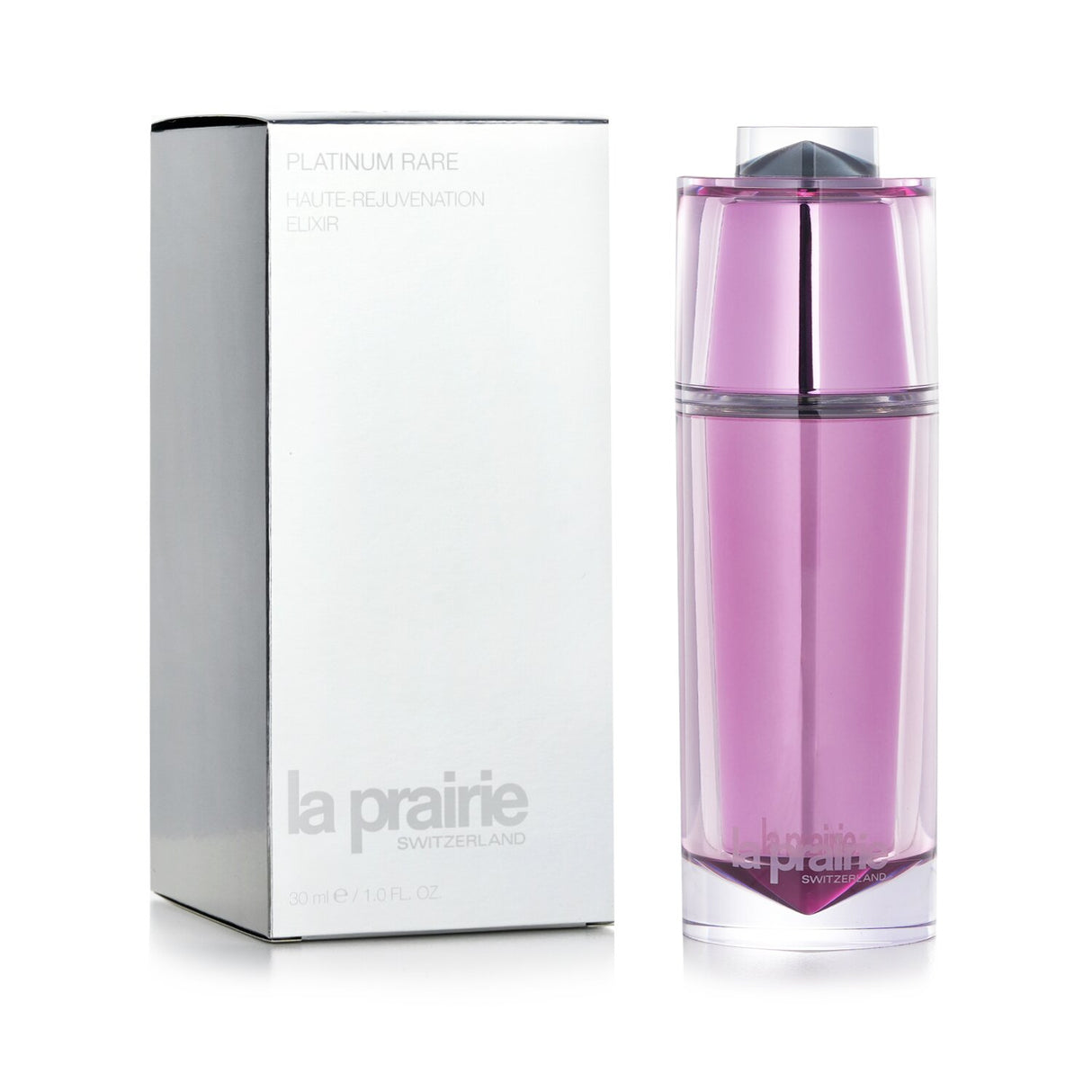 Luxurious 30ml rejuvenating elixir with rare platinum, targeting wrinkles and enhancing skin's elasticity and radiance.
