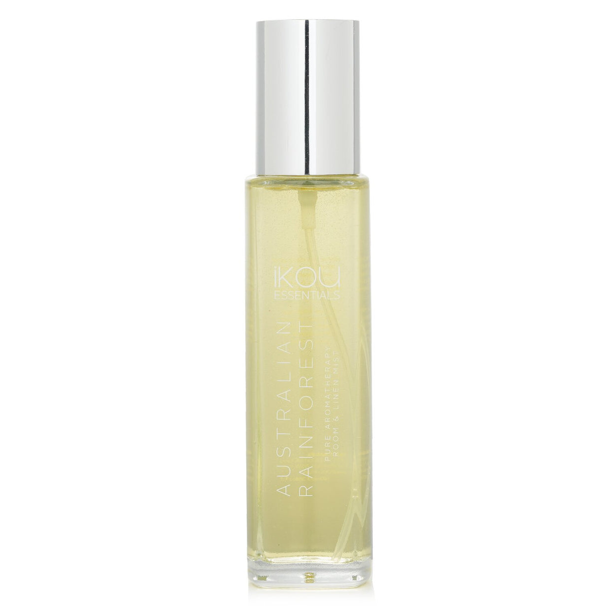 Refreshing iKOU Room & Linen Mist with Lemon Myrtle and Eucalyptus, ideal for creating a calming atmosphere in your space.