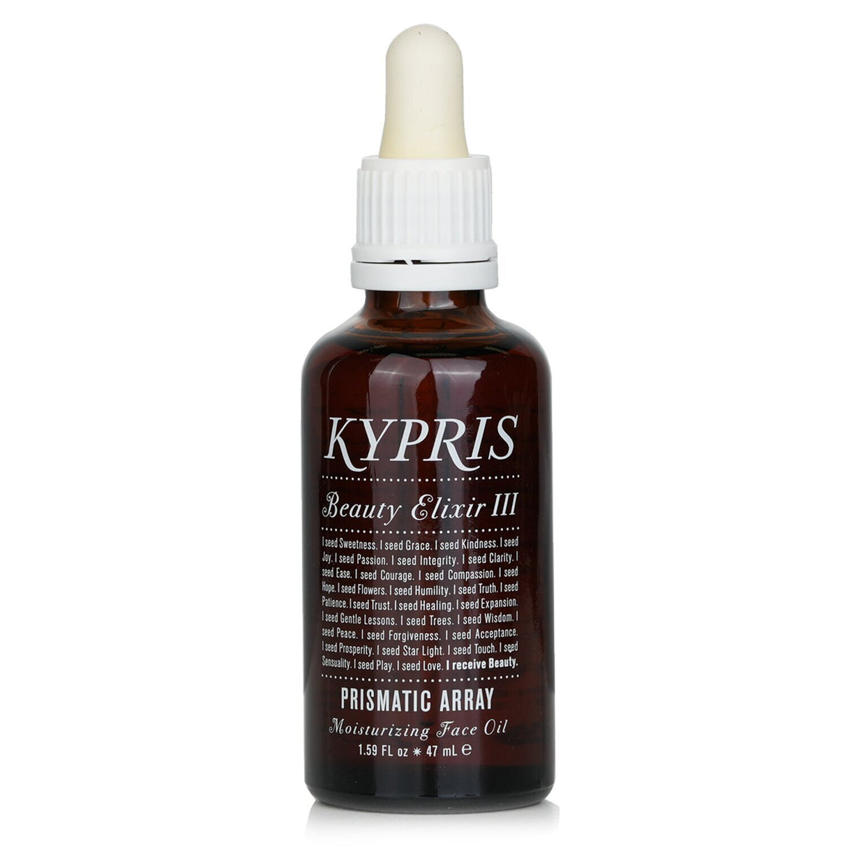 Kypris Beauty Elixir III is a gentle, multi-active beauty oil designed to nourish and rejuvenate skin without essential oils.
