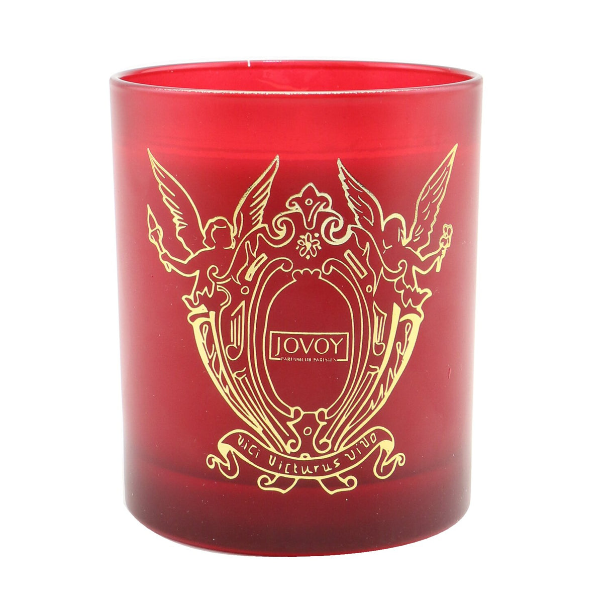 Jovoy Mint Lemonade Candle in a chic red box, blending refreshing mint and lemonade scents for a tranquil ambiance.